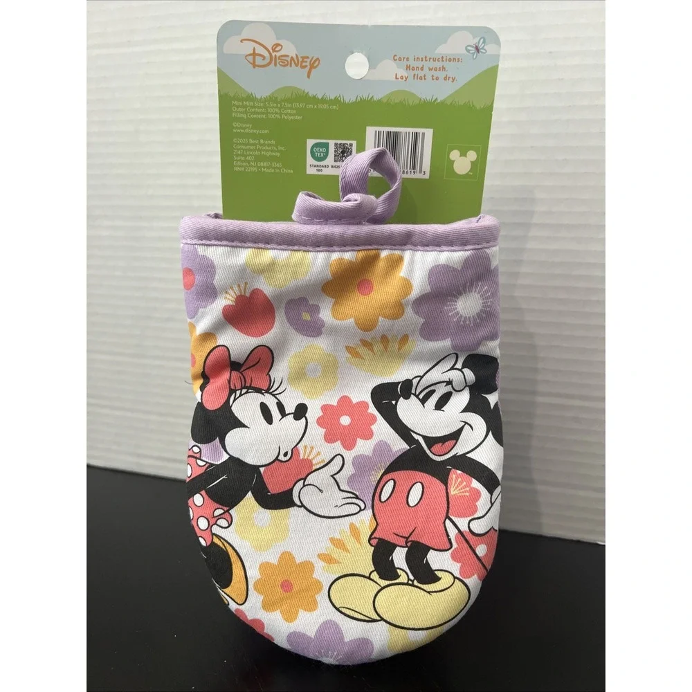 2 Pack Disney Mickey Mouse Minnie Mouse Easter‎ Spring Mini Oven Mitts NEW